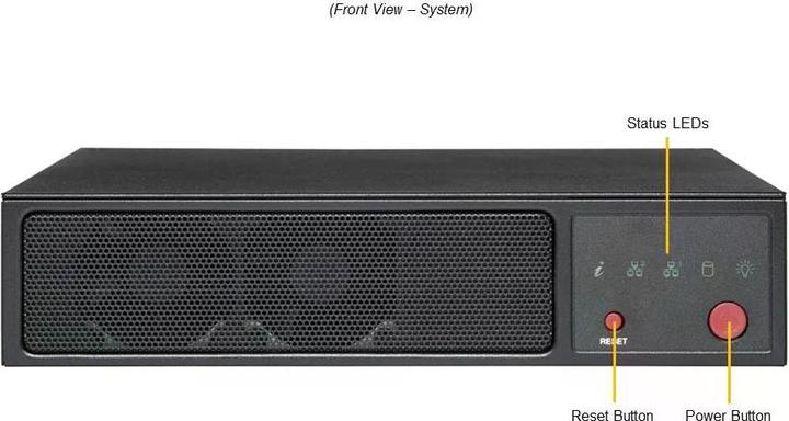 Actual product image Supermicro Barebone IoT SuperServer SYS-E200-12A-4C