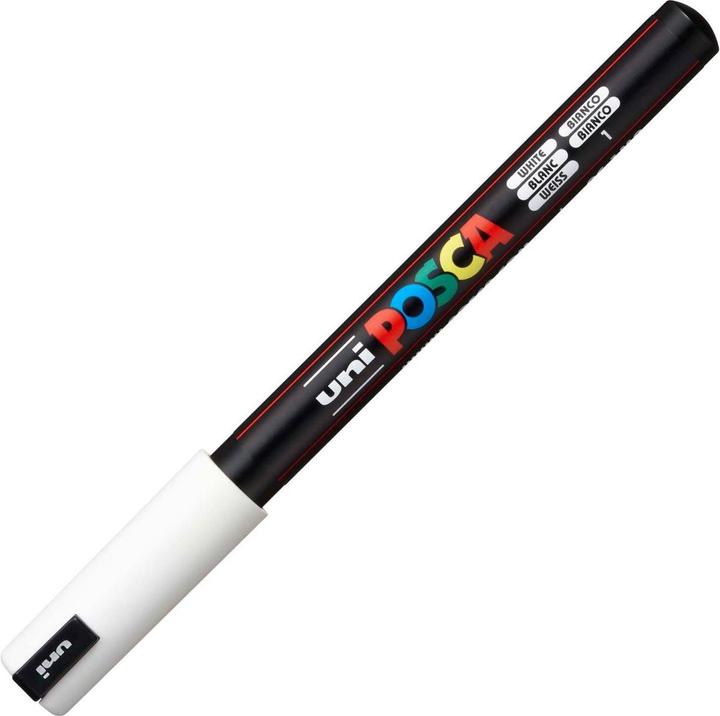 Produktbild Posca Extra Fine Marker PC-1MR Fineliner (Weiss, 0.70 mm, 1 x)