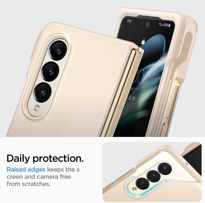 Image du produit Spigen Thin Fit Pen Galaxy Z Fold 4 Pearled Ivory (Samsung Galaxy Z Fold4)