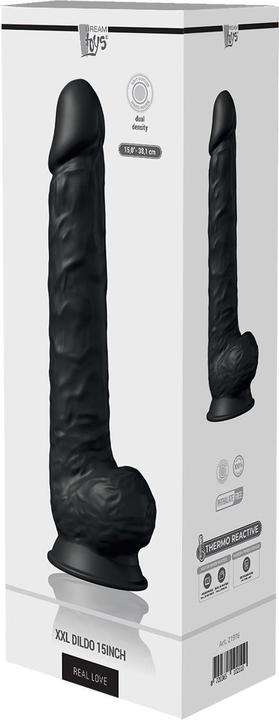 Actual product image Dreamtoys Dream Toys Real Love Dildos Black 38 cm