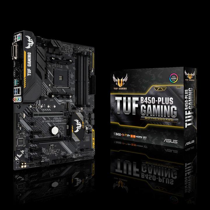 Image du produit ASUS TUF B450 Plus Gaming (AM4, AMD B450, ATX)