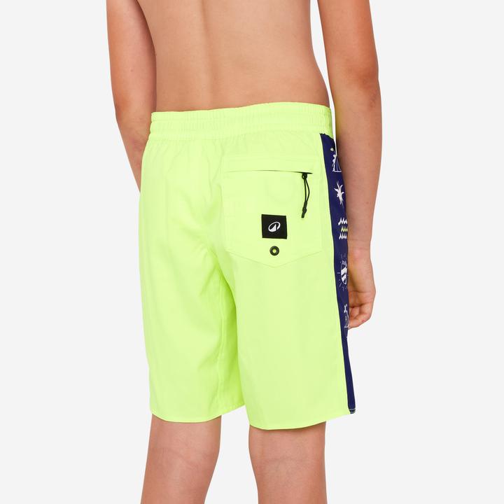 Image du produit Olaian Boardshort surf Garçon - 900 band jaune