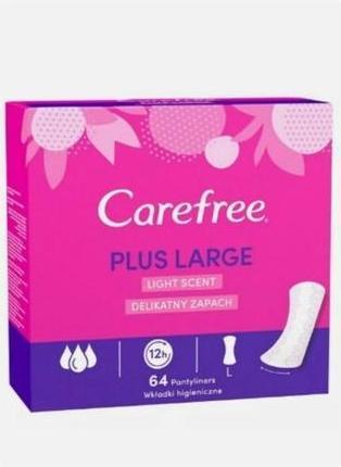 Actual product image Carefree Slip pads Plus Large delicate scent - Variant: 64 ks (64 x)
