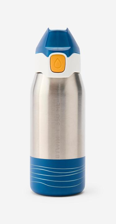 Actual product image Btwin Fahrrad-Trinkflasche Edelstahl 350 ml Kinder blau (0.35 l)