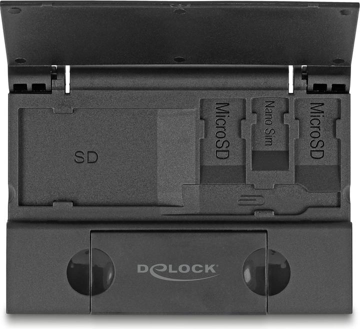 Produktbild Delock Card Reader USB 5 Gbps USB Type-C / Typ-A für SD und (USB-C 3.2 Gen 1)