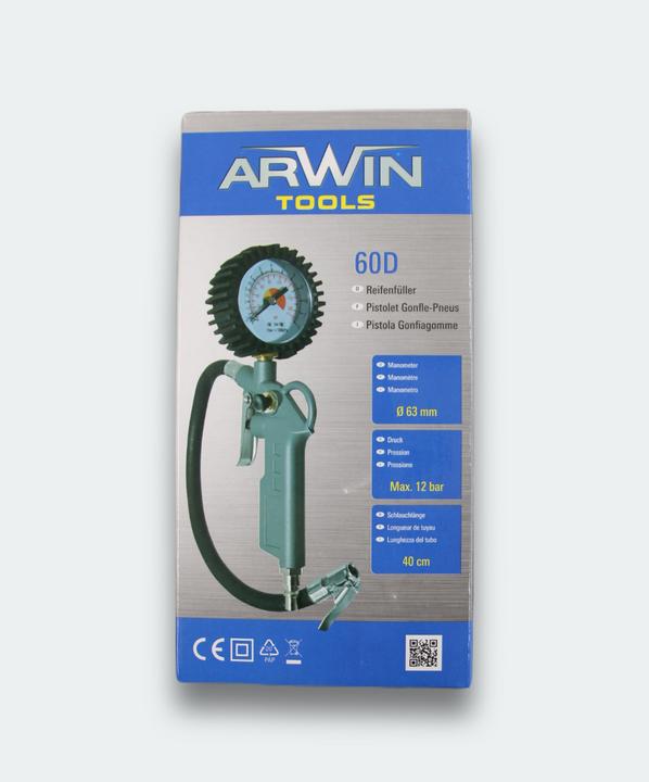 Produktbild Arwin Pneufüller mit Manometer 60D (12 Bar)