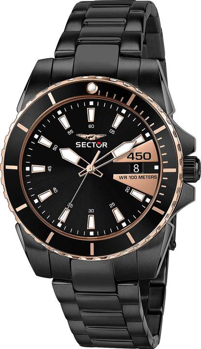 Sector R3253276006 Serie 450 Herren 41mm 10ATM (Sportuhr, Lünette drehbar links, 41 mm)