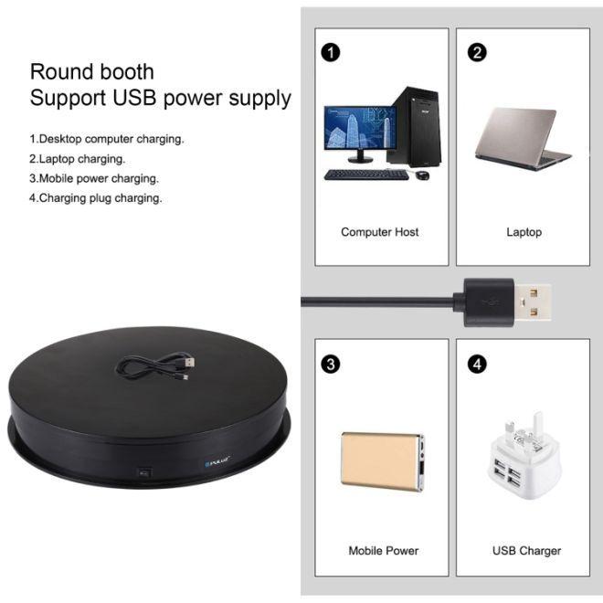 Image du produit Puluz Plateau tournant électrique à 360 (Autres accessoires)