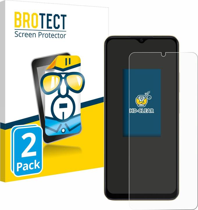 Actual product image BROTECT Screen Protector Clear (2 Piece, Oppo A38)