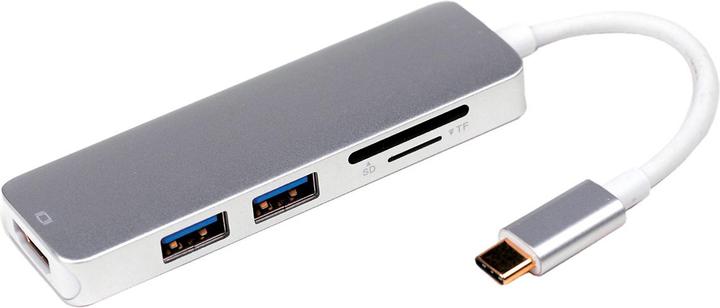 Roline Dockingstation USB Typ C, 4K HDMI, USB 3.0, SD/MicroSD (USB-C, 3 Ports)