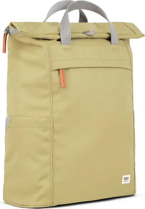 Roka London Finchley A Khaki Recycled Canvas 12-15 recycled bottles Medium