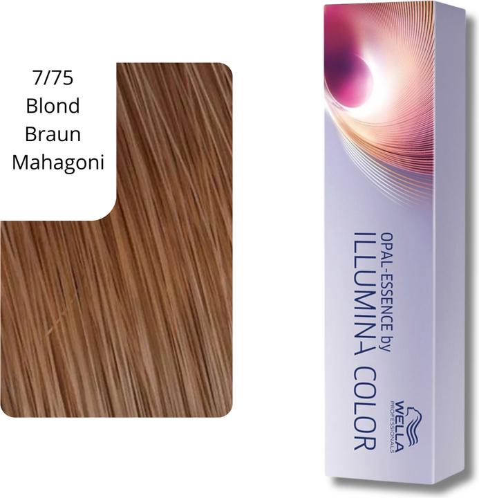 Immagine prodotto Wella Colore Illumina - 7/75 biondo medio marrone mogano (7, 75 Biondo marrone mogano)