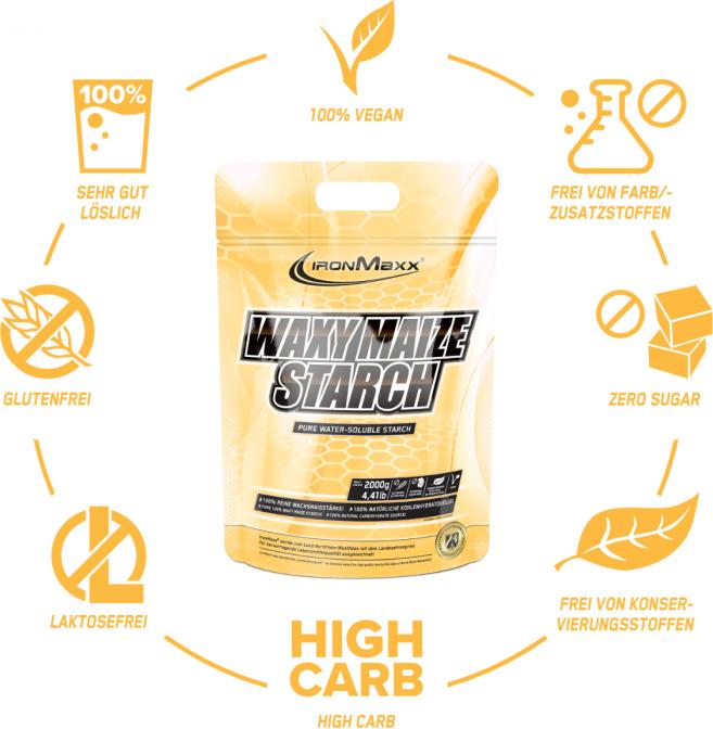Produktbild IronMaxx Waxy Maize Starch (Neutral, 1 Stk., 2000 g)