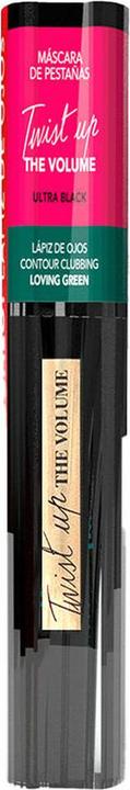 Produktbild Bourjois Twist Up Mascara Ultra Black 8ml + Contour Clubbing Eyeliner 50-5.3g Ultra Black a (Ultra Schwarz + Grün (Loving Green) 50)