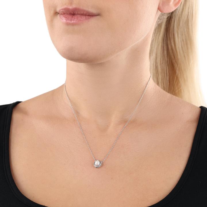Immagine prodotto Amor Collana da donna, argento Sterling 925, perla di conchiglia (Argento 925, 42 - 47 cm)