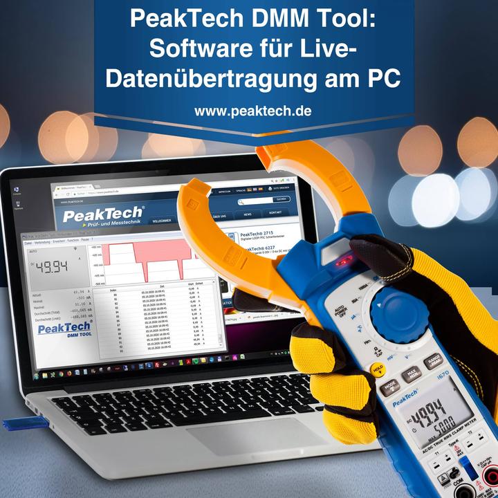 Actual product image Peaktech P 1670 Current clamp meter (CAT II 1000V, CAT III 600V)