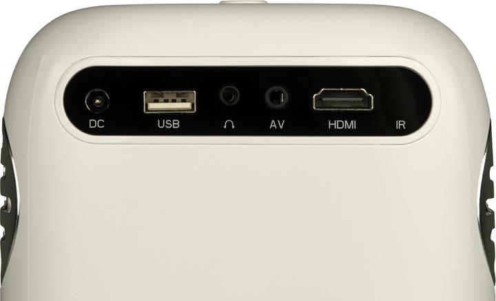 Produktbild Salora - 45BHM2550, LED Beamer up/right HD 2500 lumen Miracast, wit (Full HD, 200 lm, 1.27:1)
