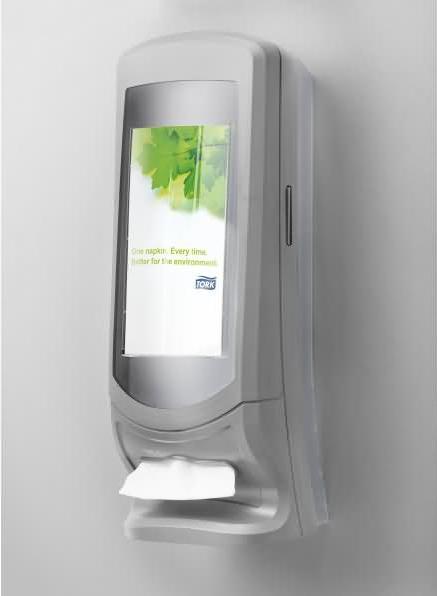 Actual product image Tork Napkin dispenser Xpressnap standing/wall dispenser plastic light grey (1 x)