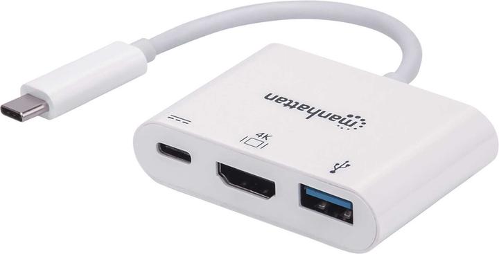Manhattan Docking Konverter (USB-C, 3 Porti)