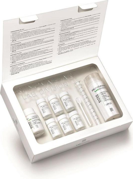 Actual product image Bruno Vassari Glyco System Set - Exfoliating Powder 6 Pieces, 0.30 Grams Each And Hydrating Cream Fo (Facial care set)