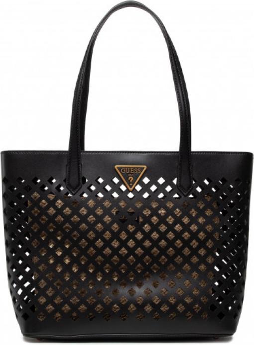 Immagine prodotto Guess Aqua, Textile Bag, Black/Brown, For Women, 29 x 32/40 x 12