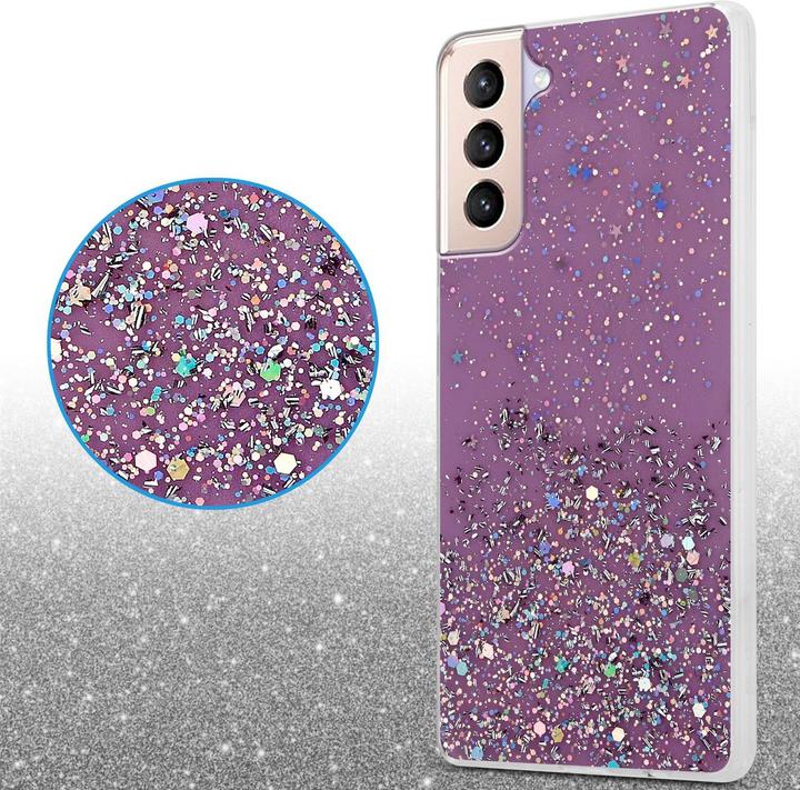 Image du produit Cadorabo Couverture TPU paillettes scintillantes (Samsung Galaxy S21+)