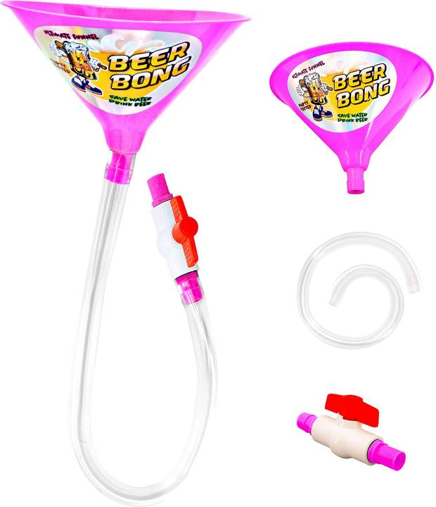 Actual product image Widmann Beer bong in pink with valve drinking game