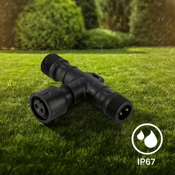 Produktbild Briloner T-Verbinder für 12V-Gartenleuchten, 3er-Satz
