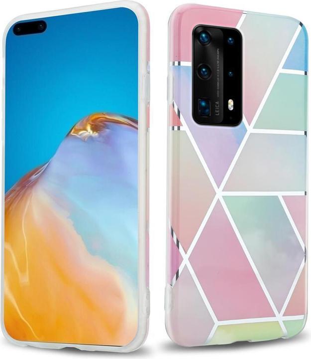 Produktbild Cadorabo IMD TPU Bunter Marmor Cover (Huawei P40 Pro+)