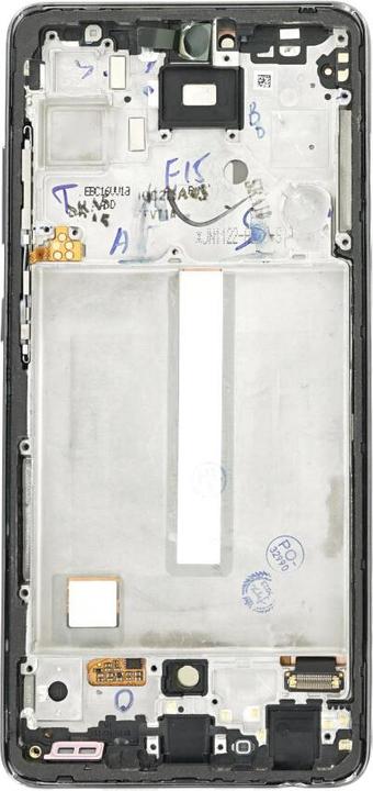 Actual product image OEM Display + Frame for Samsung A525 Galaxy A52 black (Display, Galaxy A52)