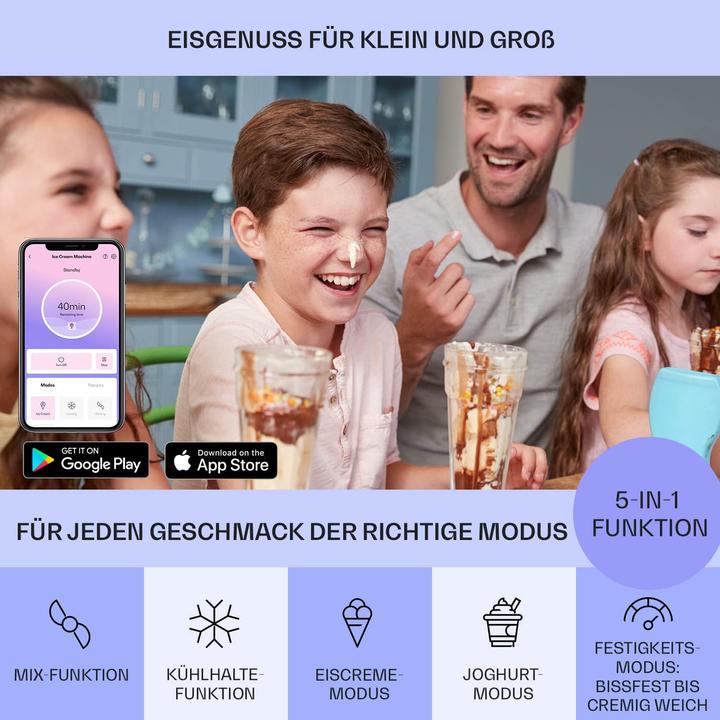 Produktbild Klarstein Softeismaschine mit WiFi/App-Funktion