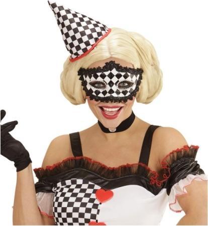 Image du produit Widmann Masque pour les yeux Pierrot à carreaux
