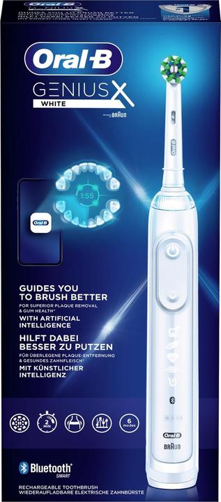 Actual product image Oral-B Genius X Electric Toothbrush White (Oscillating toothbrush)