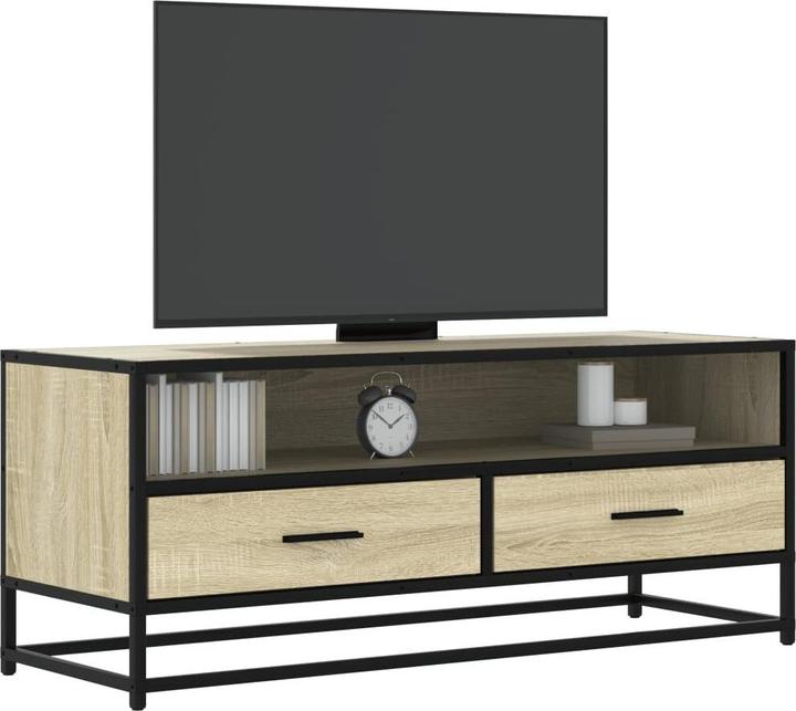Image du produit VidaXL Armoire TV Lowboard Meuble TV Chêne Sonoma (100 x 34.5 x 40 cm)
