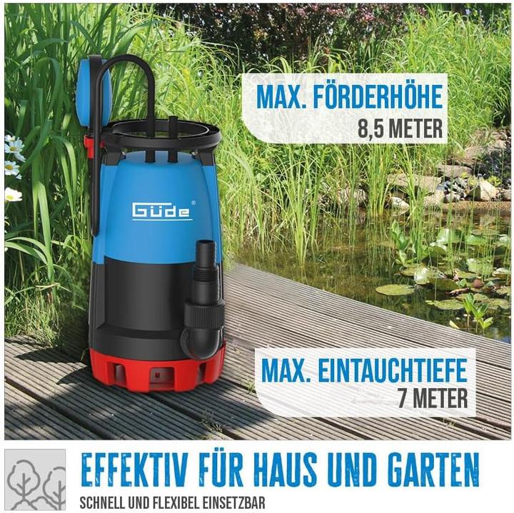 Actual product image Güde Combination submersible pump GS751 (Clear water pump, Sewage pump)