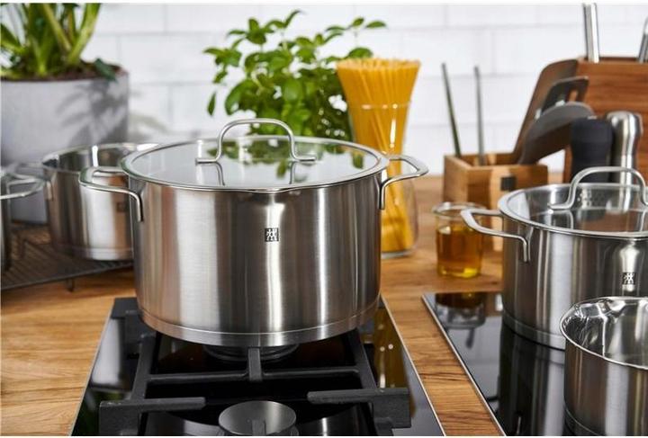 Produktbild Zwilling TrueFlow Kochgeschirr-Set | 4tlg. (Pfannenset + Topfset, Edelstahl)