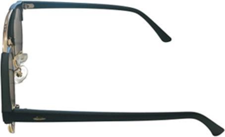 Produktbild Bekos Sonnenbrille retro rund gespiegelt schwarz / gold