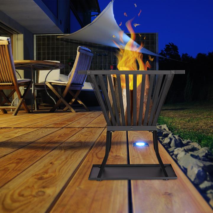 Immagine prodotto Relaxdays Ciotola da fuoco XL con poker (56.50 cm)