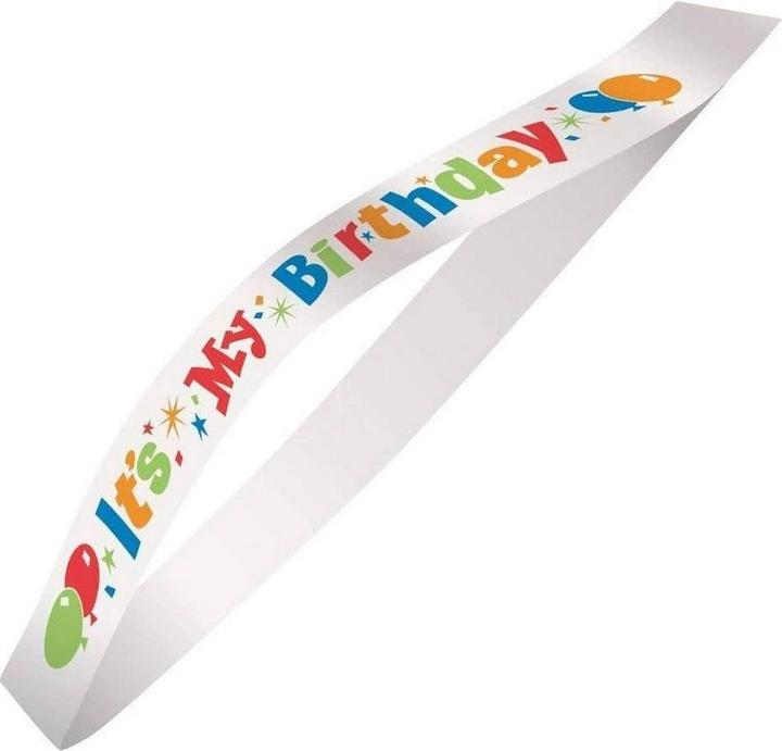 Immagine prodotto Unique Party E' il mio compleanno, fascia in raso per feste