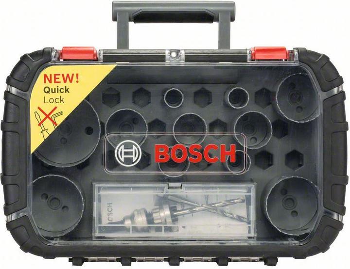 Produktbild Bosch Professional Zubehör 11-teiliges HSS Bi-Metall-Lochsägen-Set für Elektriker, 22–65 mm (22 mm, 29 mm, 35 mm, 44 mm, 51 mm, 65 mm)