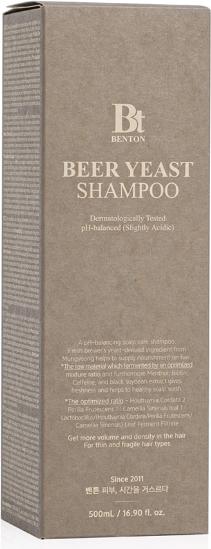 Image du produit Benton Shampooing à la levure de bière (500 ml, Shampoing liquide)