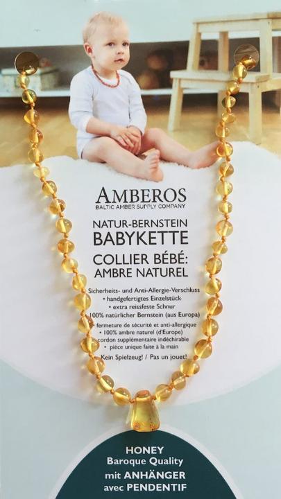Produktbild Amberos Natur Bernsteinkette mit Anhänger Baroque