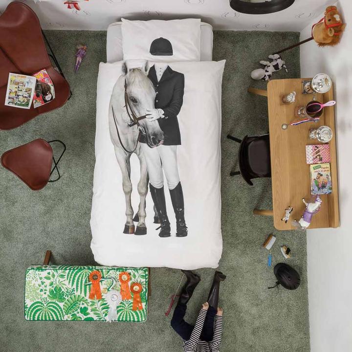 Actual product image Snurk Girls' bed linen equestrian 135 x200