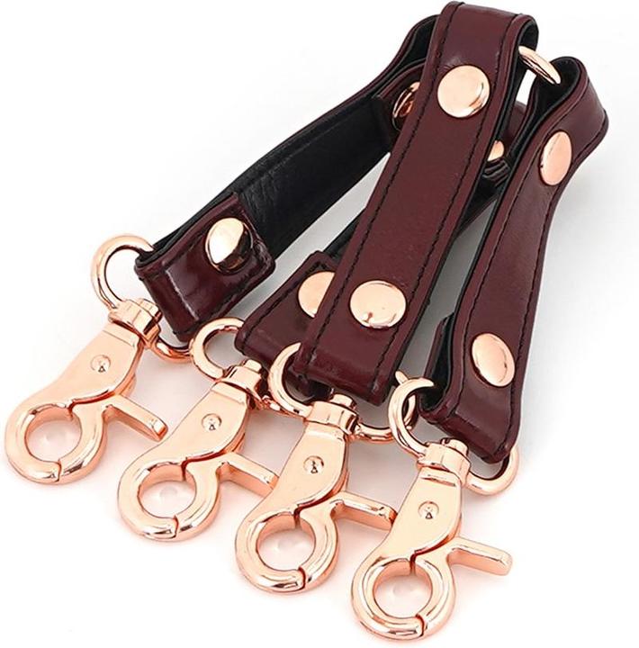 Produktbild Liebe Seele 4er Lederfessel Hogtie mit Clips
