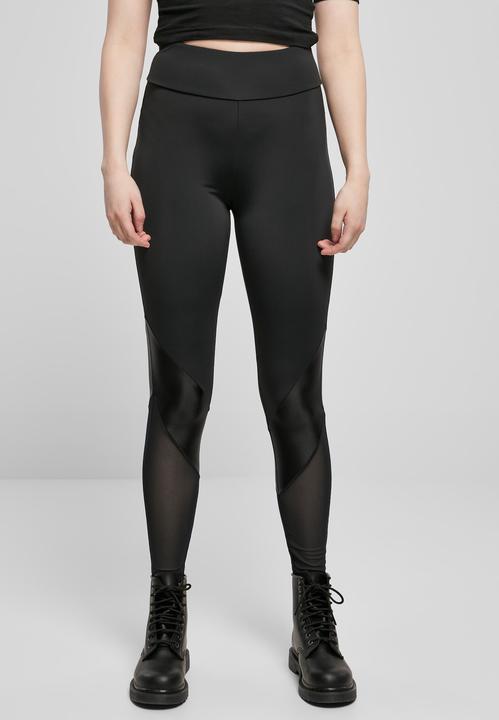 Actual product image Urban Classics Ladies Highwaist Mixed Tech Leggings (5XL)