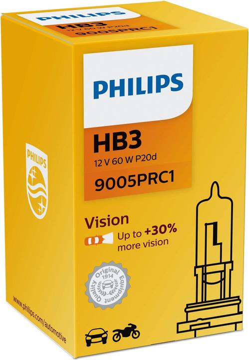 Produktbild Philips Halogenlampe HB3 12V/60W Vision (HB3)