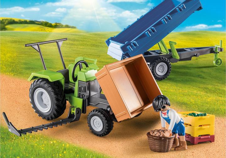 Productafbeelding Playmobil 71249 Trekker met aanhangwagen (71249, Playmobil Land)
