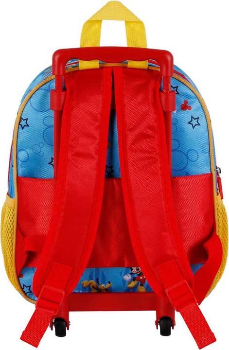 Actual product image Karactermania Mickey Mouse Pal-Small 3D Backpack with Wheels, Blue, 26 x 34 cm, Capacity 12.5 L (12.50 l)