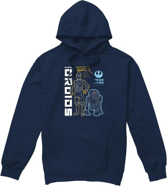 Immagine prodotto Star Wars Rebel Droids Felpa con Cappuccio Uomo (L)
