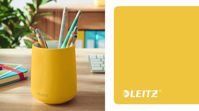 Actual product image Leitz Pencil case Cosy 53290019 yellow 92x92x138mm